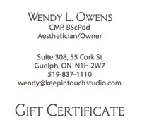 Keep In Touch Studio Aesthetics Gift Certificates Spa Packages