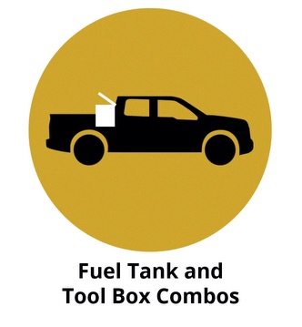 Fuel tank and tool box combos