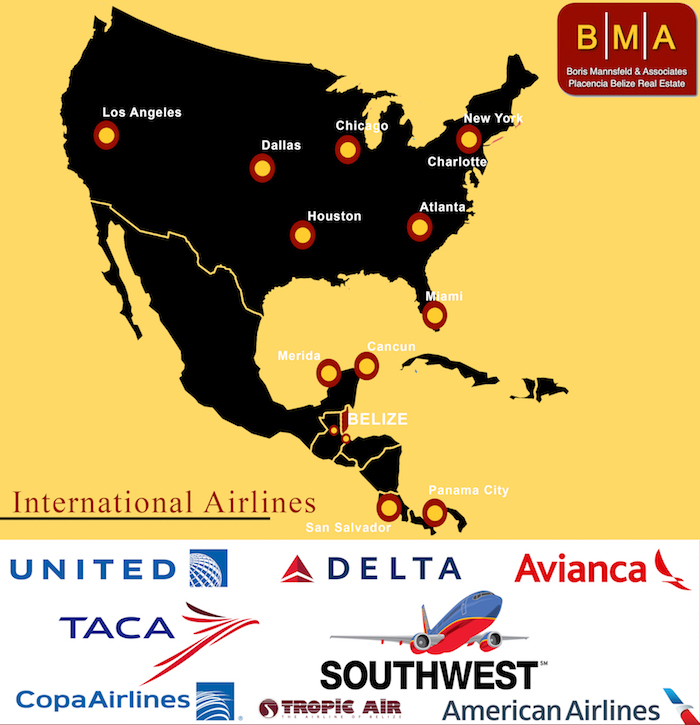 Direct flights to Belize