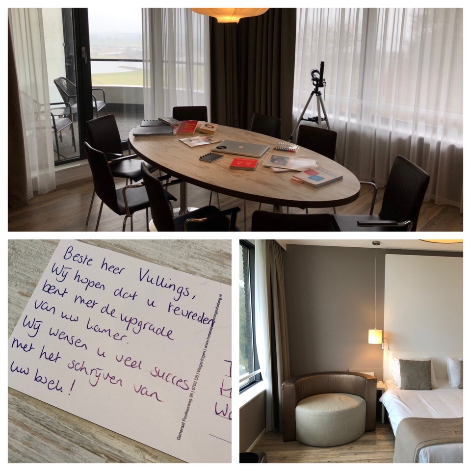 Writing at hotel pic
