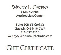 Keep In Touch Studio Aesthetics Gift Certificates Spa Packages