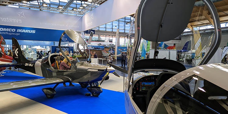 The Evektor stand at Aero 2022