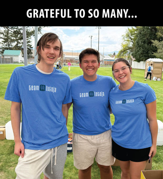 Grateful to so many...