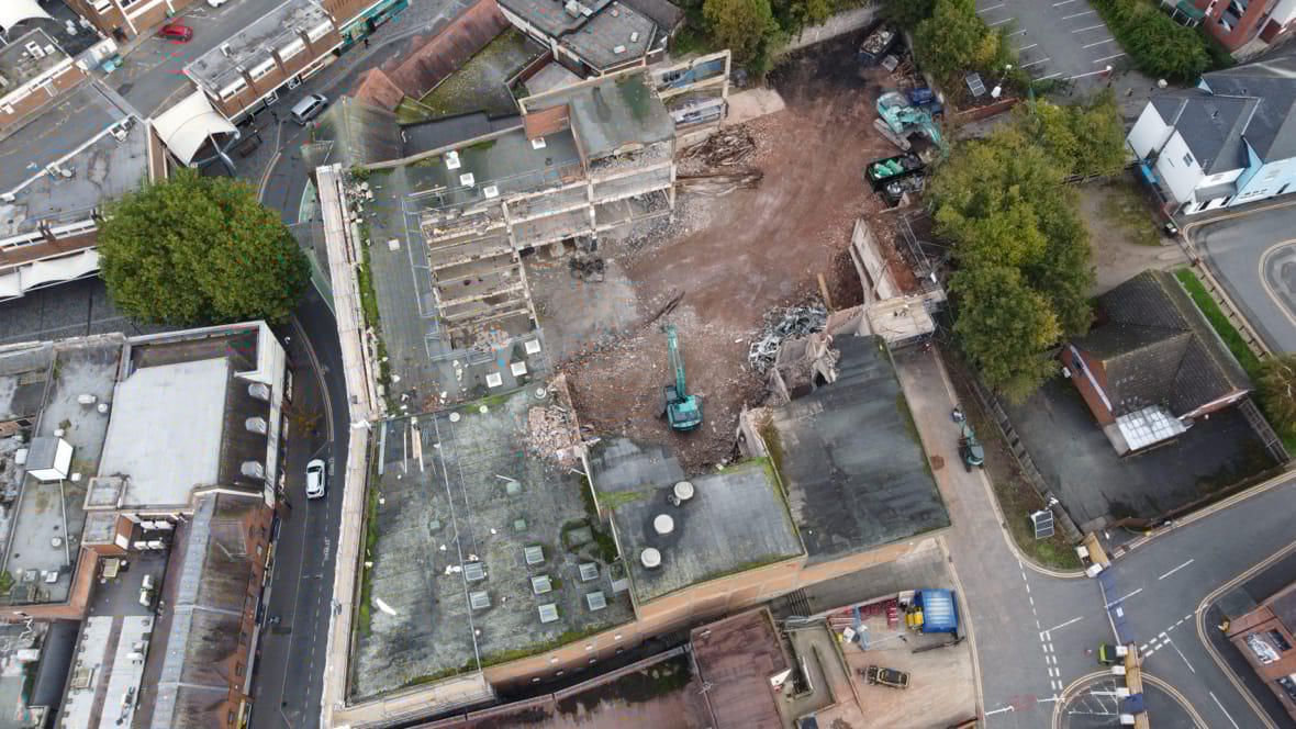 Demolition of Woolworth Kidderminster