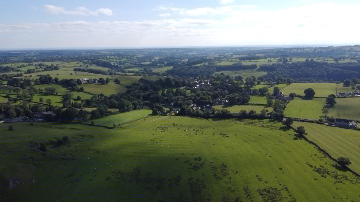 Aerial photo of Ashbourne