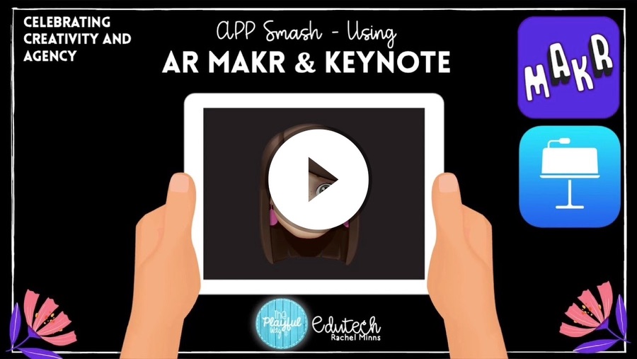 App smash with AR MAKR and Keynote to recreate the story ‘The Hungry Little Caterpillar’.