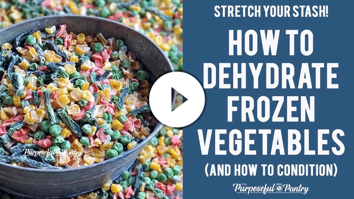 How to Dehydrate Frozen Vegetables | Stretch Your Stash