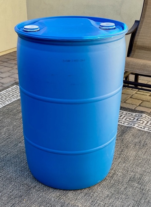 55 Gallon Water Storage barrel $30