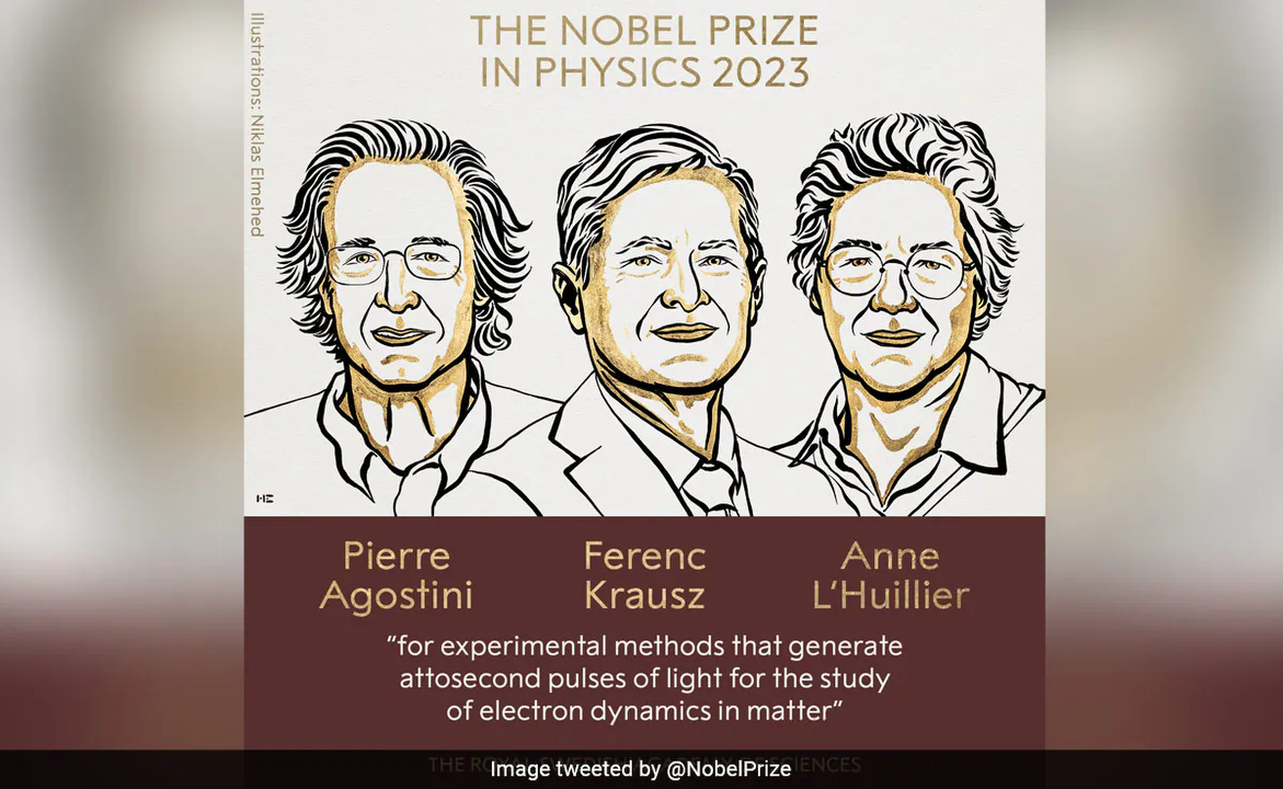 Pierre Agostini, Ferenc Krausz And Anne L' Huillier Get Nobel Prize For Physics