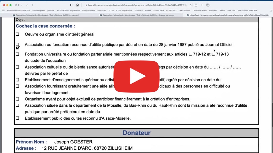 Connexion espace membres