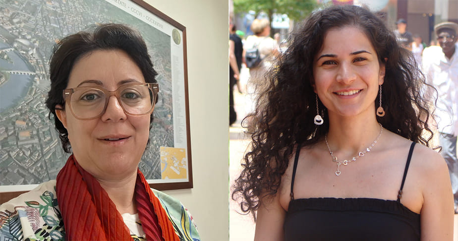Portraits of Dr. Andrée Affeich and Dr. Rima Baraké. 
