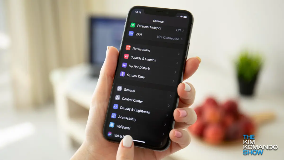 Apple iPhone settings