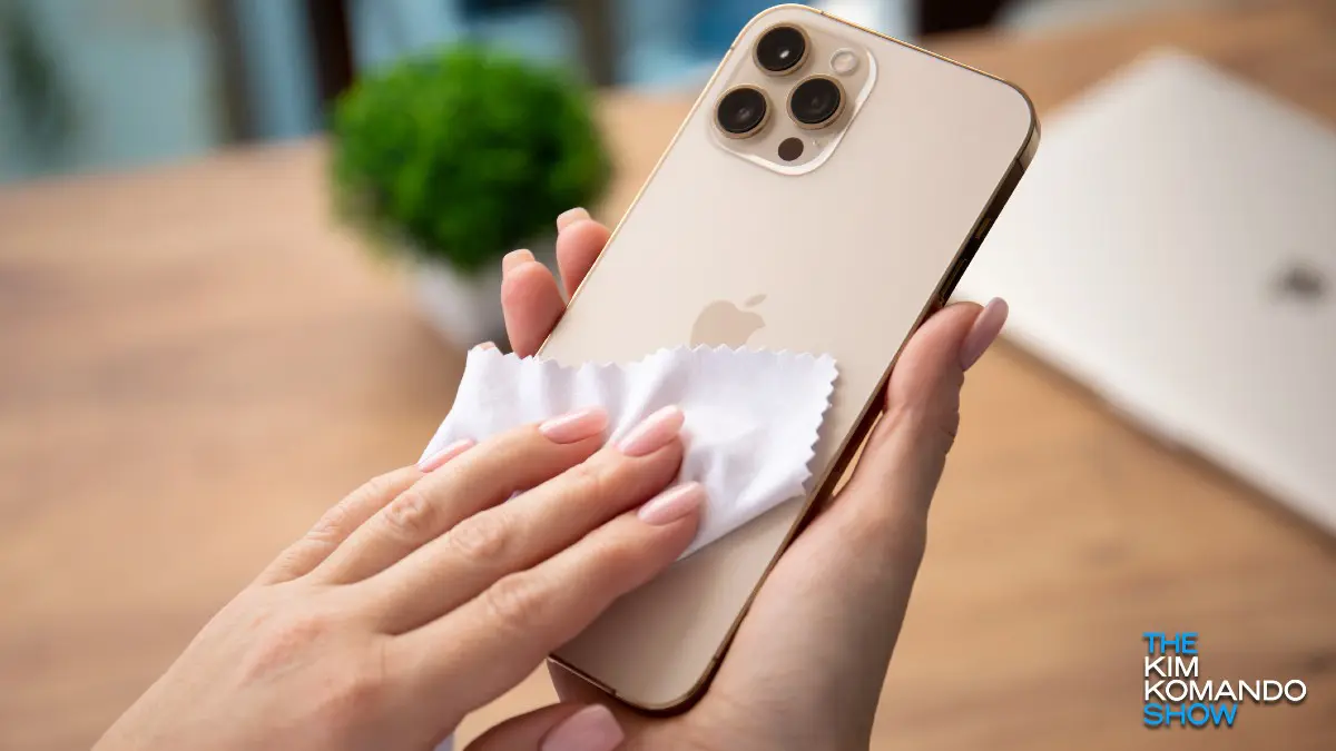 how to clean iPhone