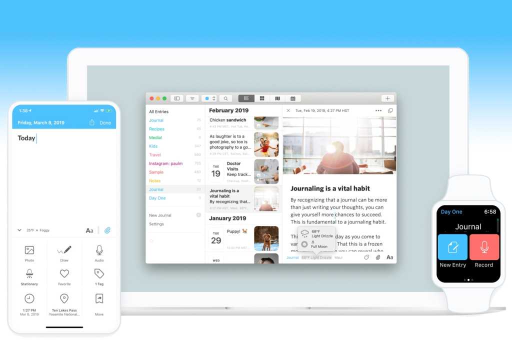 Day One Mac iPhone app